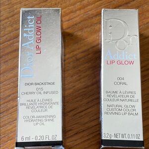 Dior Addict Lip Glow Oil Cherry & Dior Addict Lip Glow Coral